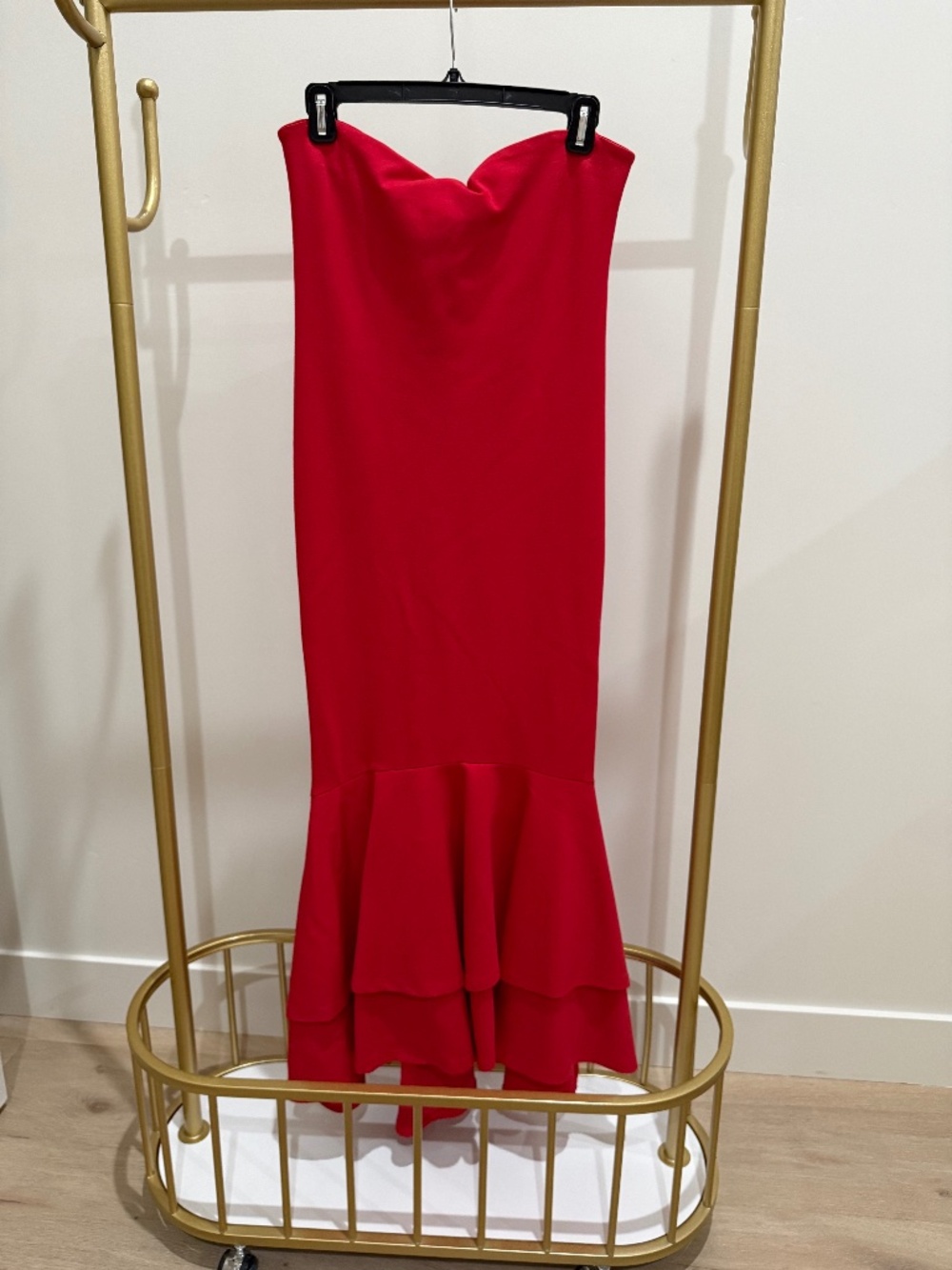 Lovers and Friends Red mermaid strapless dress